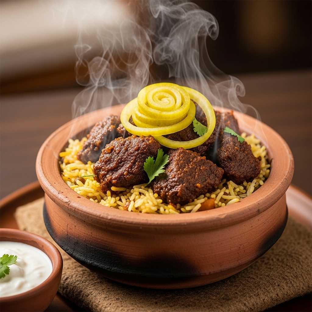 Kala Vuna Achari Khichuri in tandoor